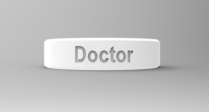 Doctor Ring White Free 3D print model
