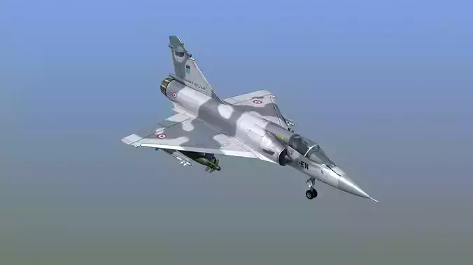 Mirage 2000C Fighter 3D model