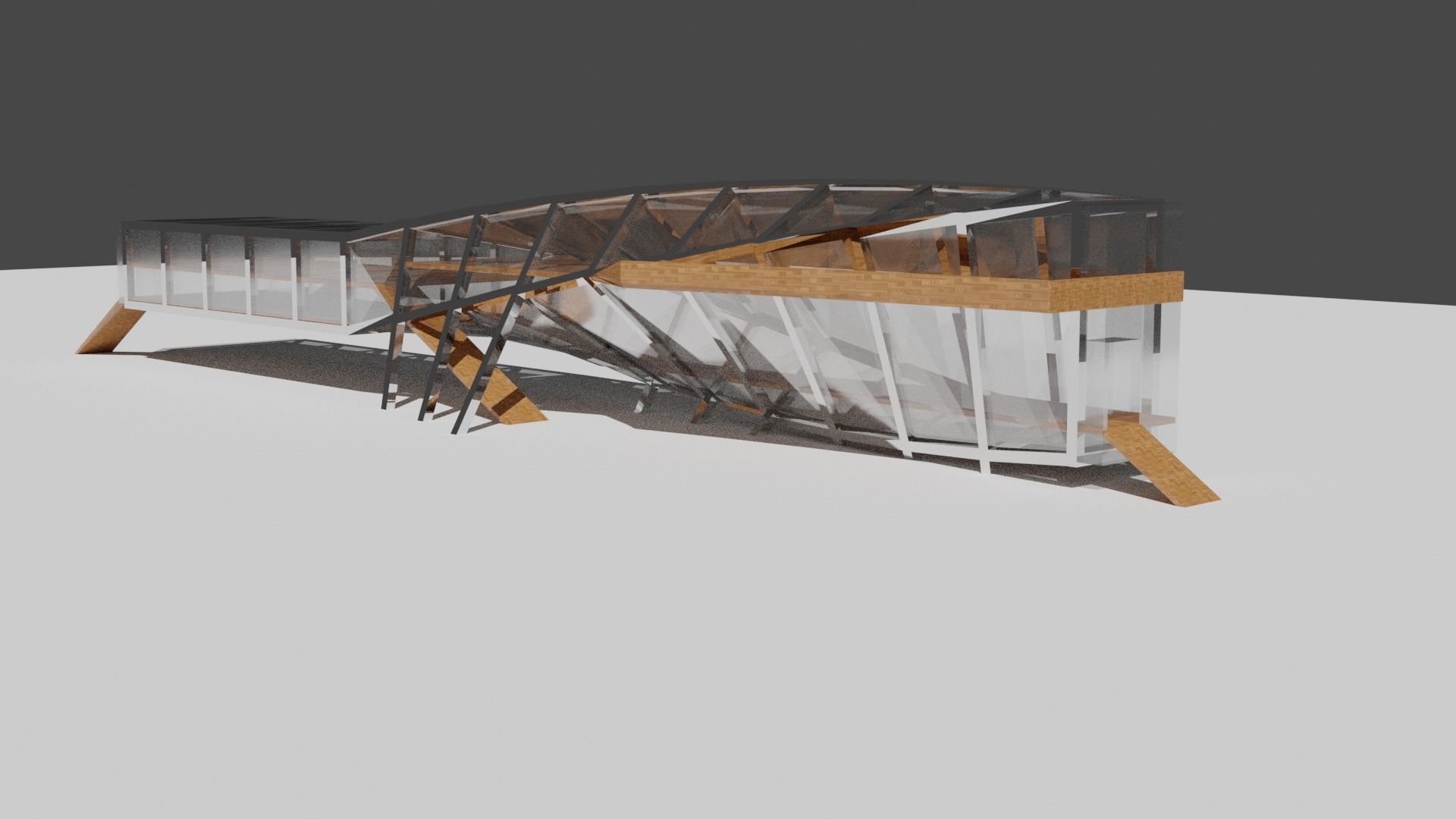 futuristic architecture 3D model_1