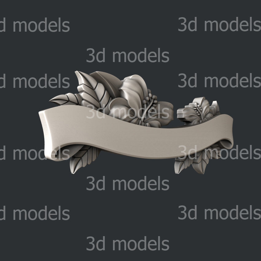 3d STL models for CNC router ribbon set 3D model | CGTrader