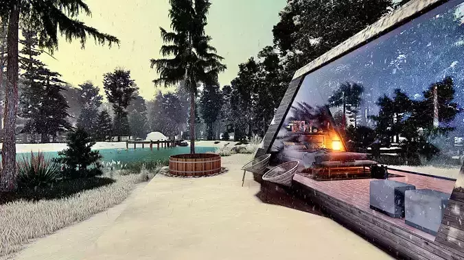 kiara - a frame glamping hut