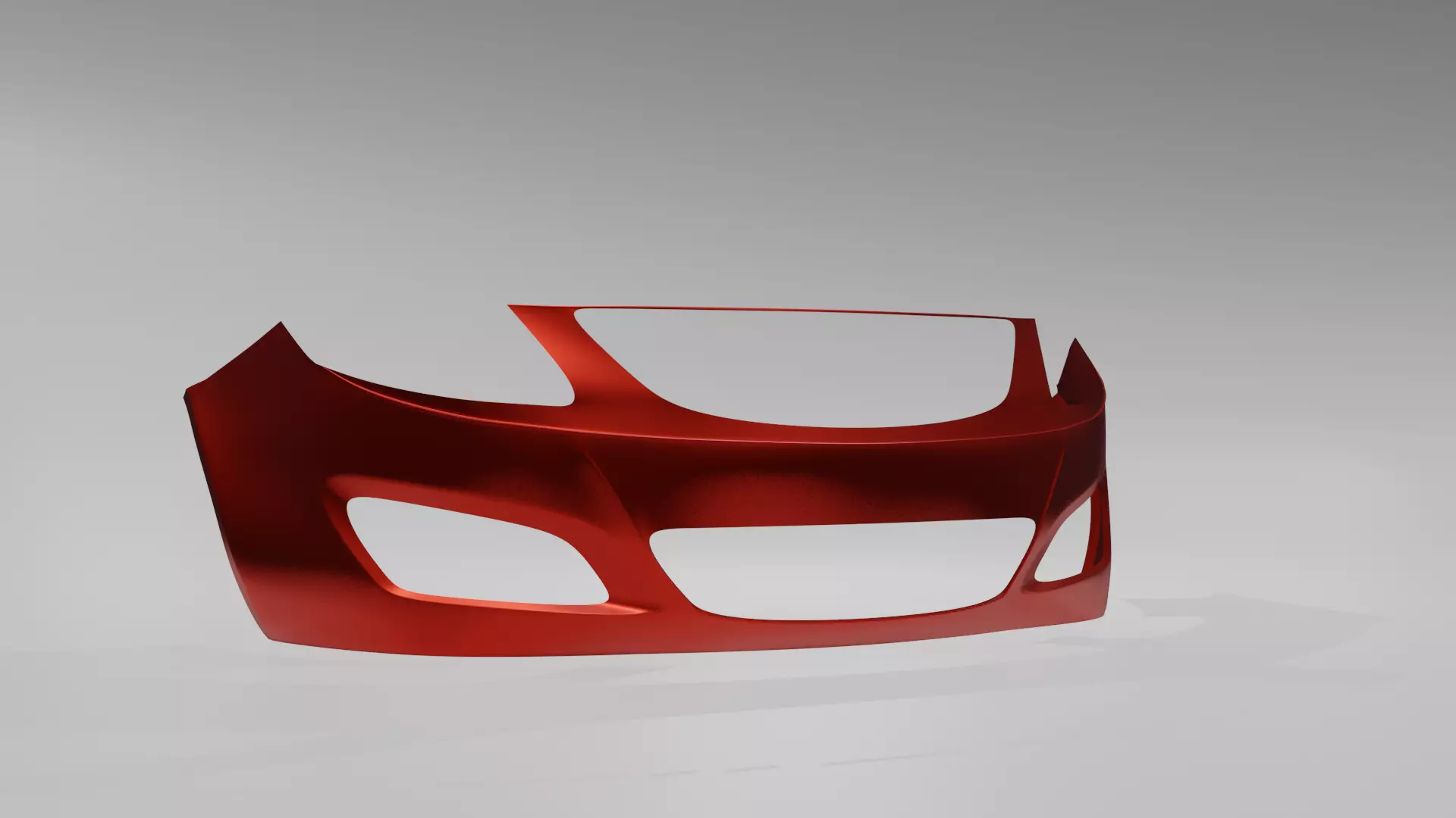 Hatchback Front Bumper 3D model