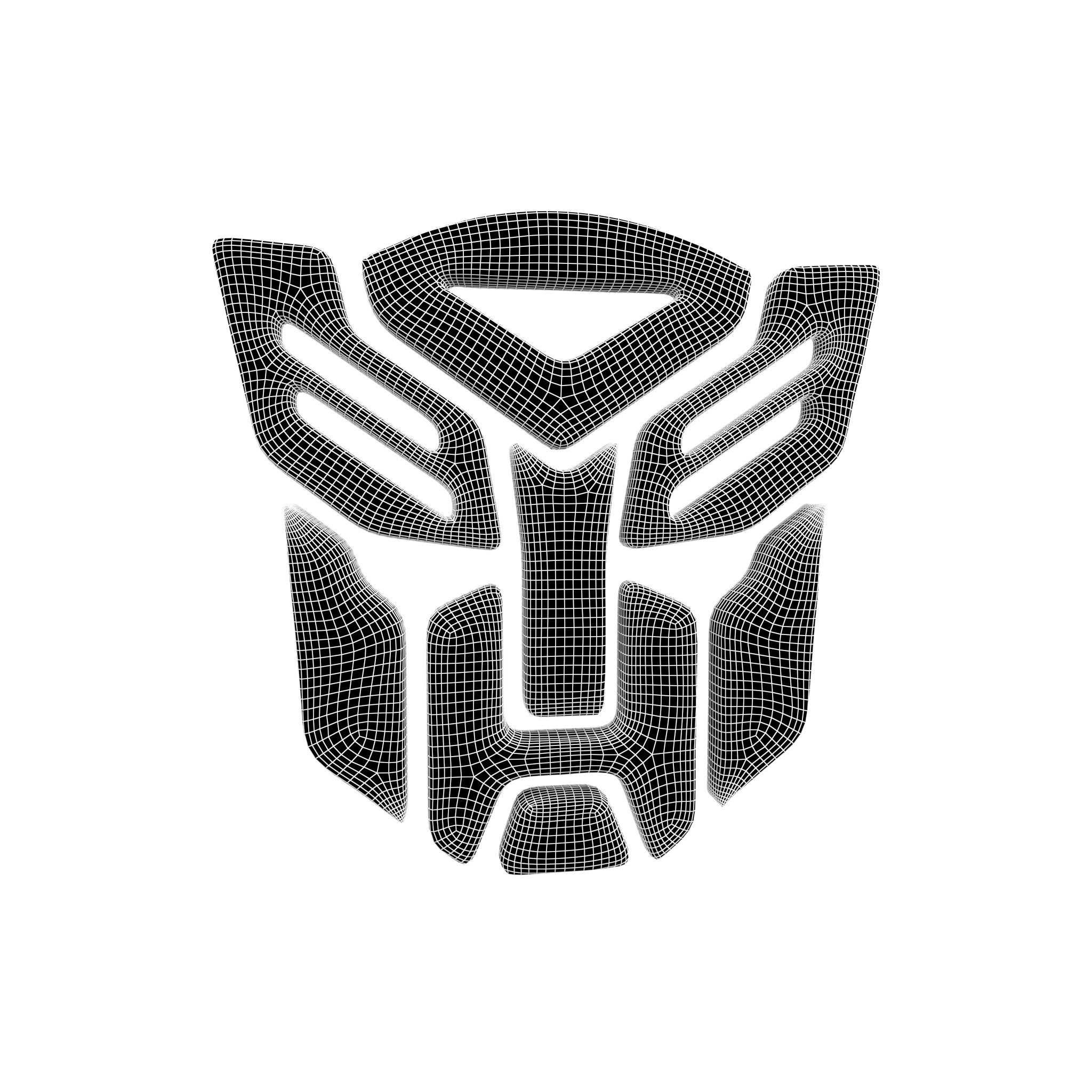Optimus Emblem v1 002 Low-poly 3D model_4