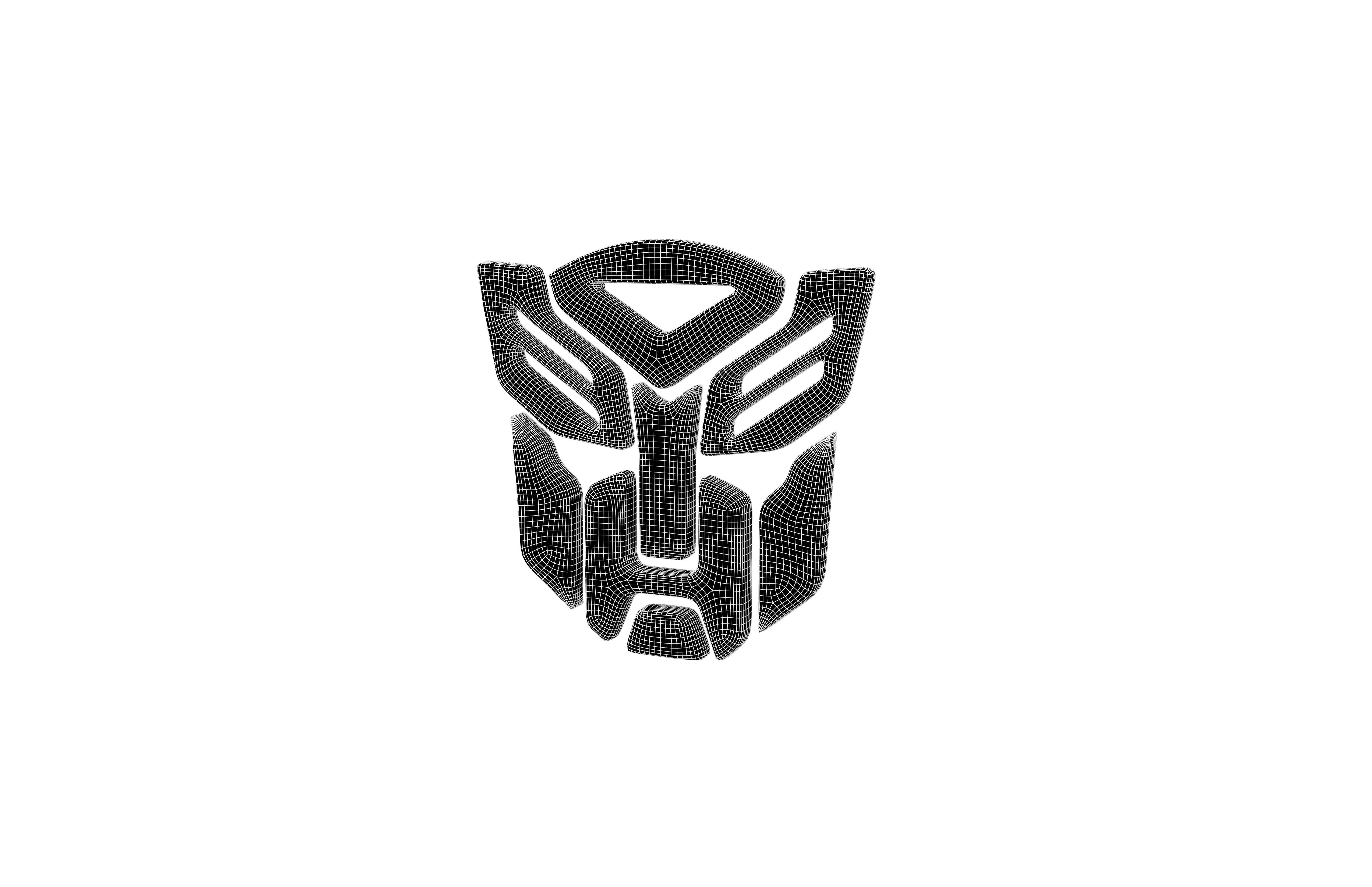 Optimus Emblem v1 002 Low-poly 3D model_6