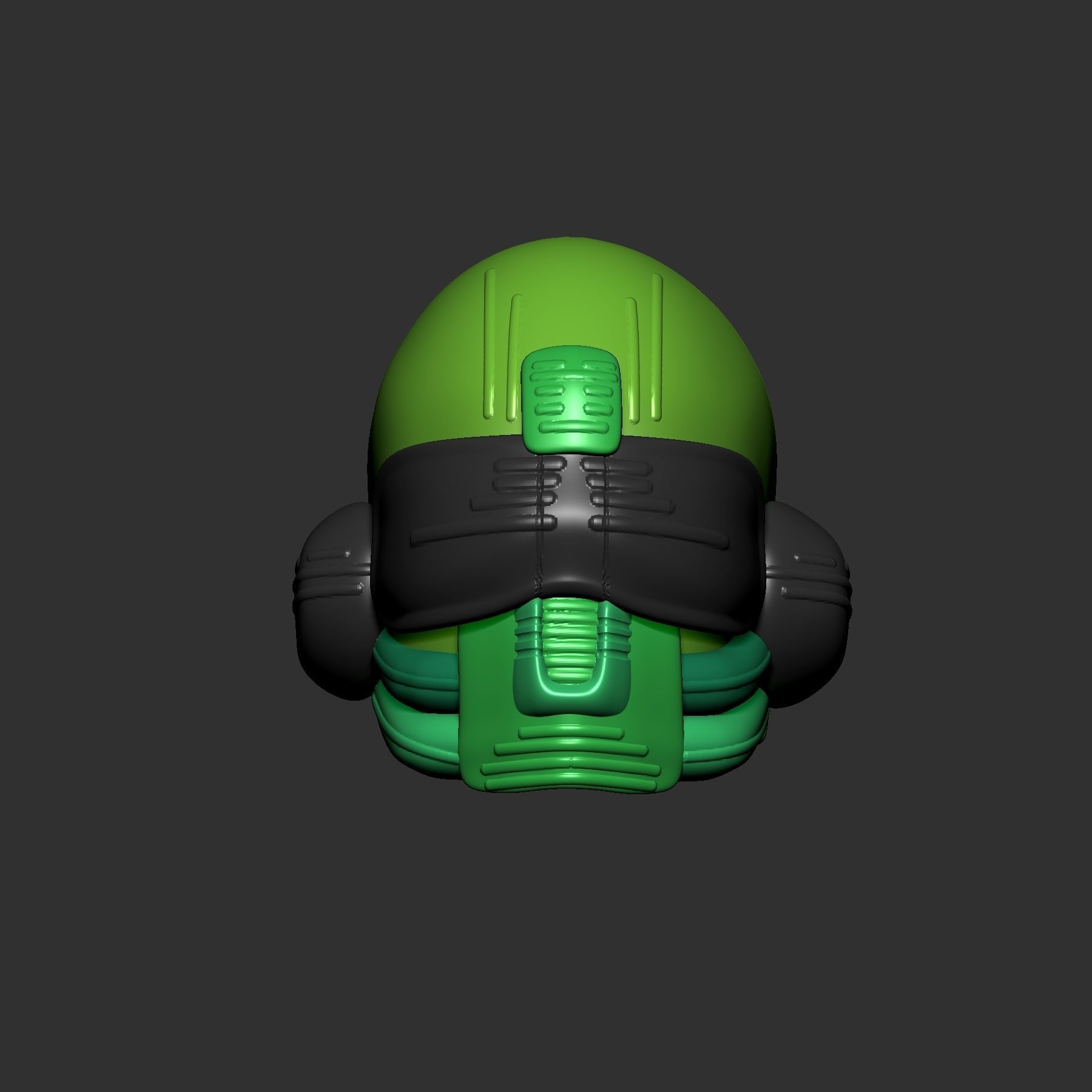 helmet high poly sculpt 3d printable ver 7 3D model 3D model_4