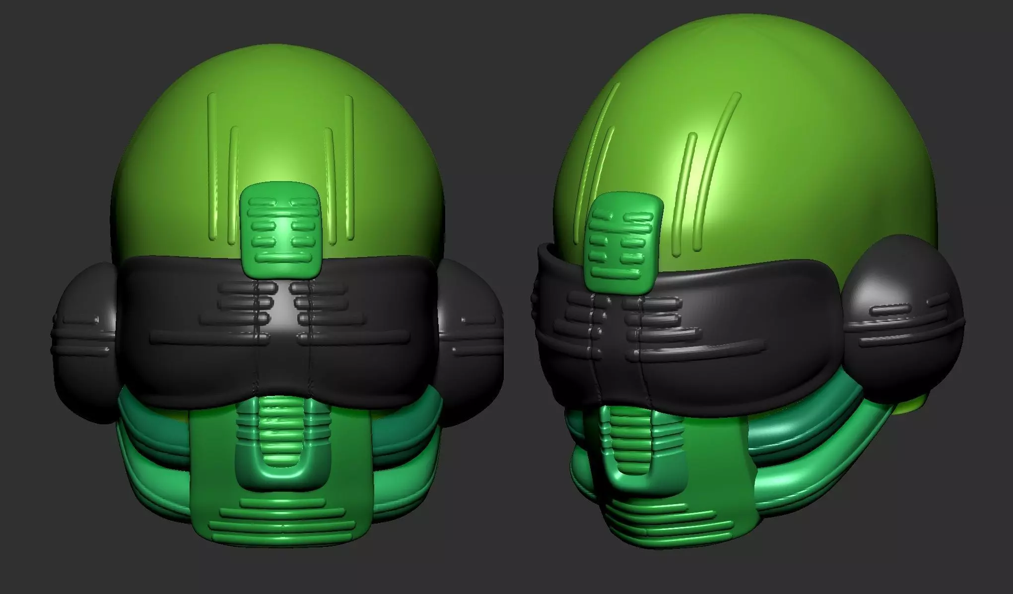 helmet high poly sculpt 3d printable ver 7 3D model 3D model_0