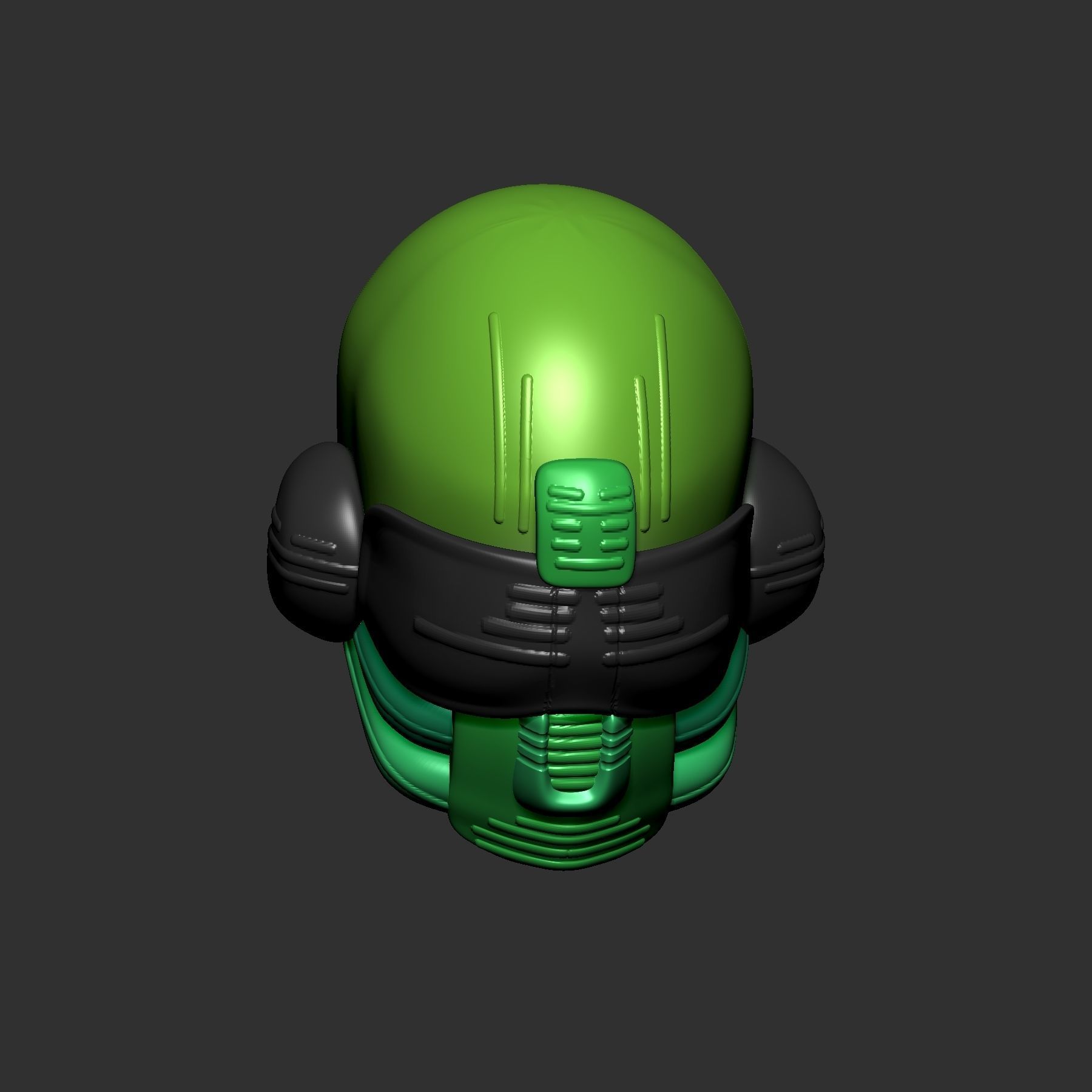 helmet high poly sculpt 3d printable ver 7 3D model 3D model_5