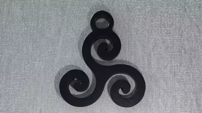 Triskelion Pendant 02 3D print model