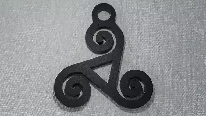 Triskelion Pendant 04 3D print model
