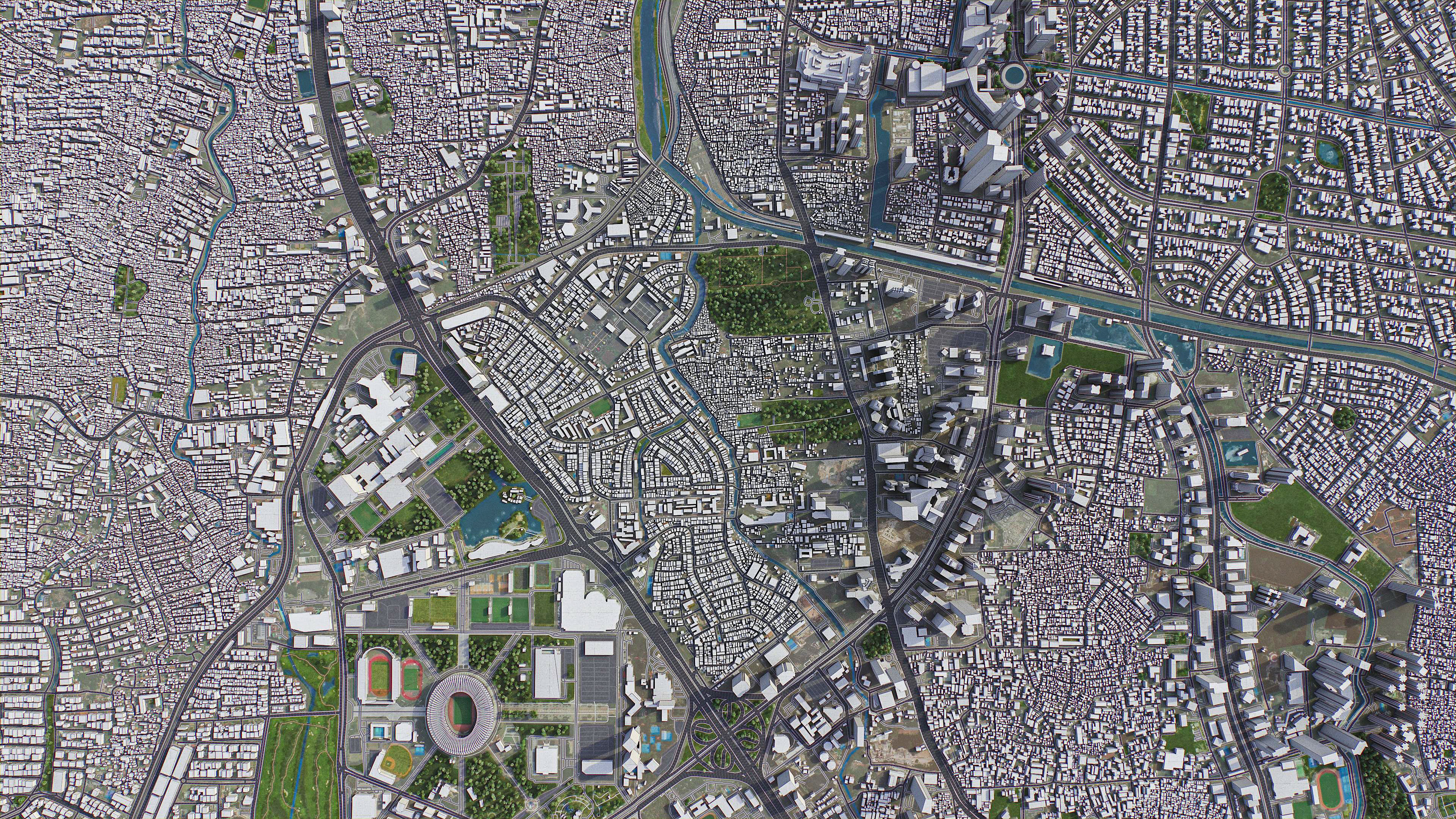 Jakarta - 3D City Model Low-poly 3D model_10