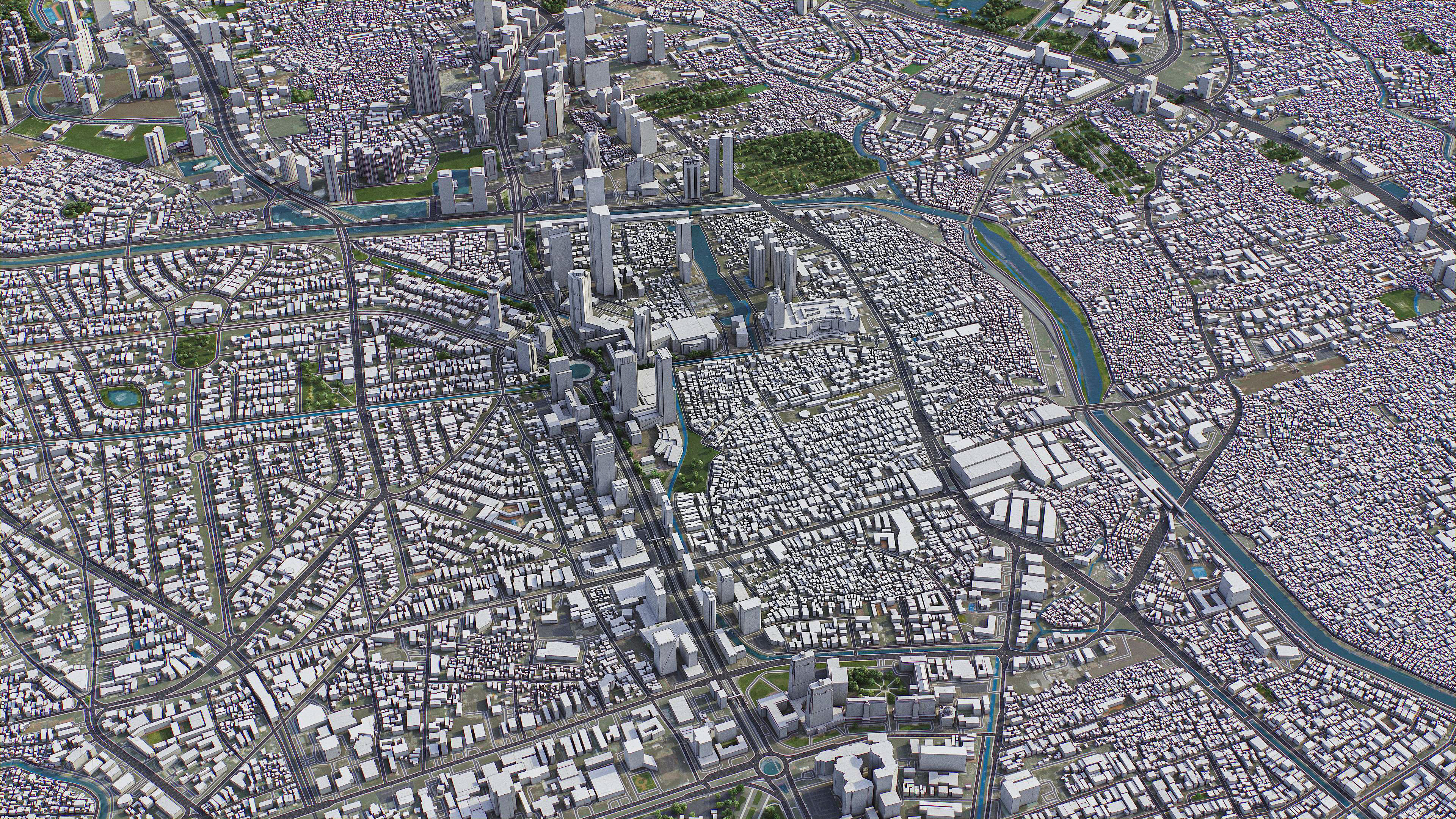 Jakarta - 3D City Model Low-poly 3D model_9