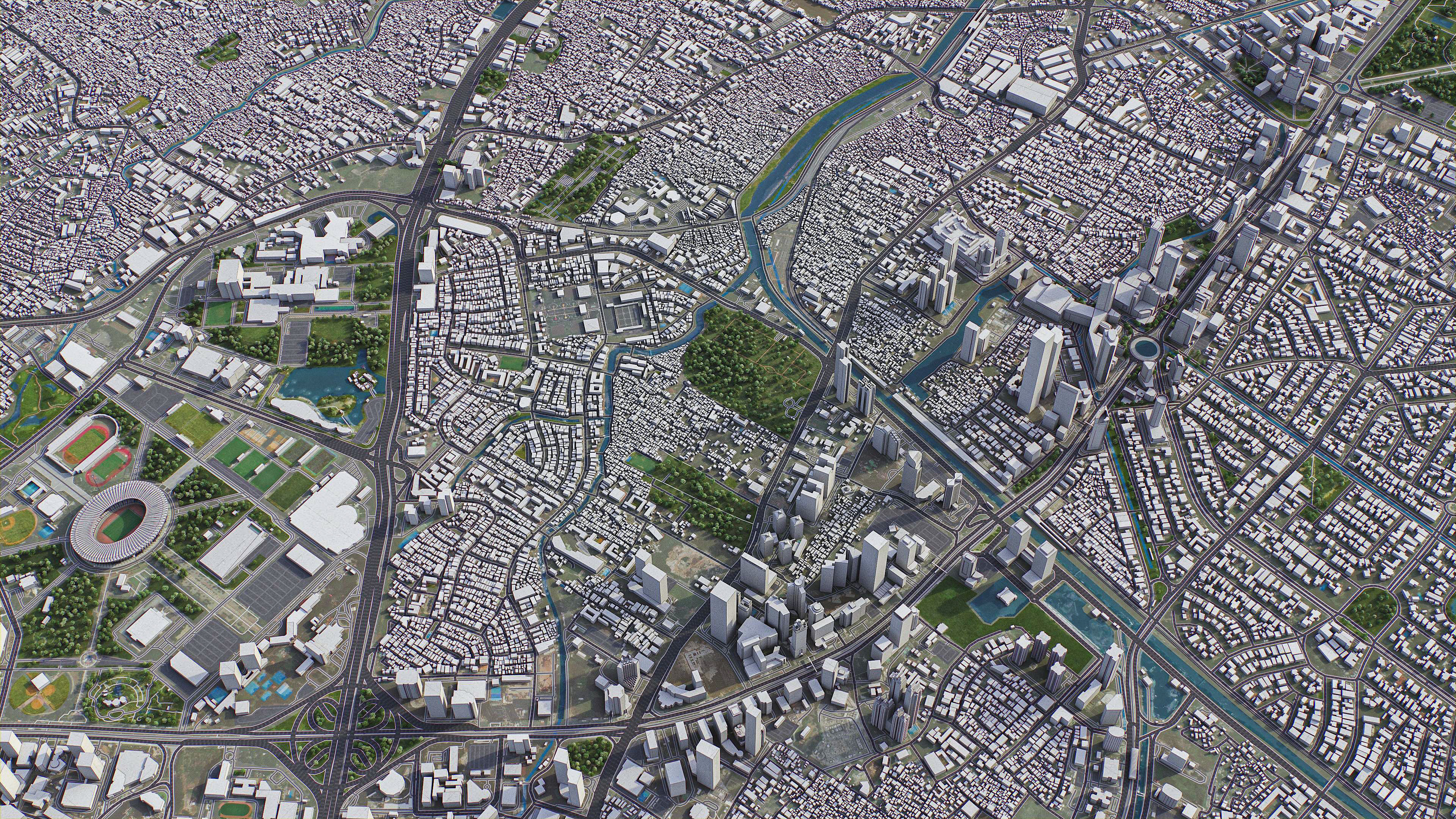Jakarta - 3D City Model Low-poly 3D model_6