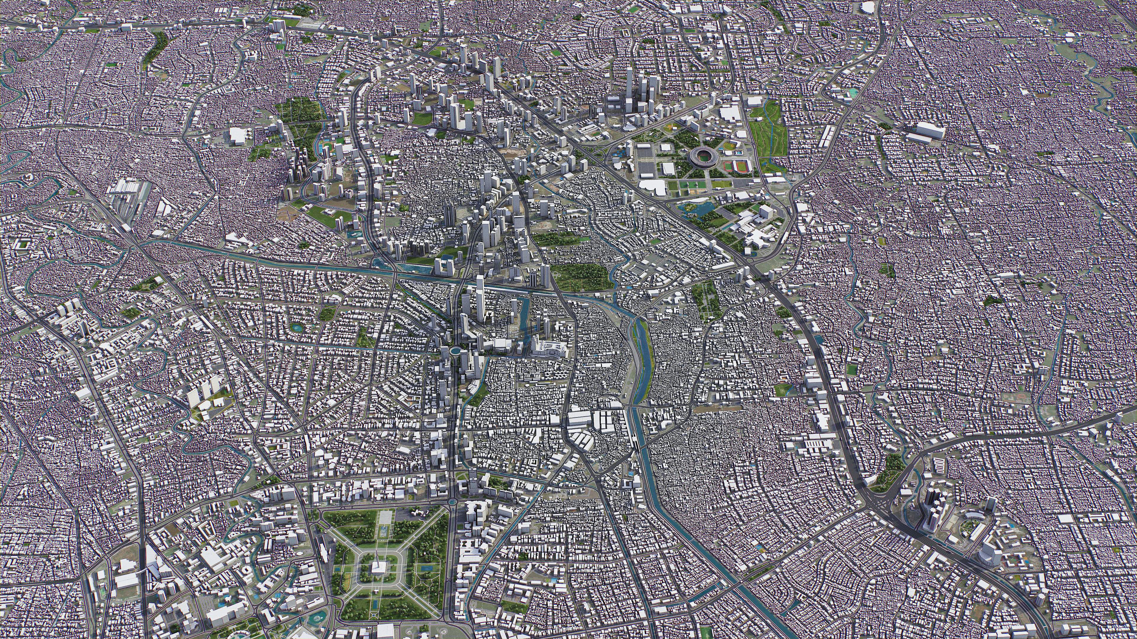 Jakarta - 3D City Model Low-poly 3D model_21