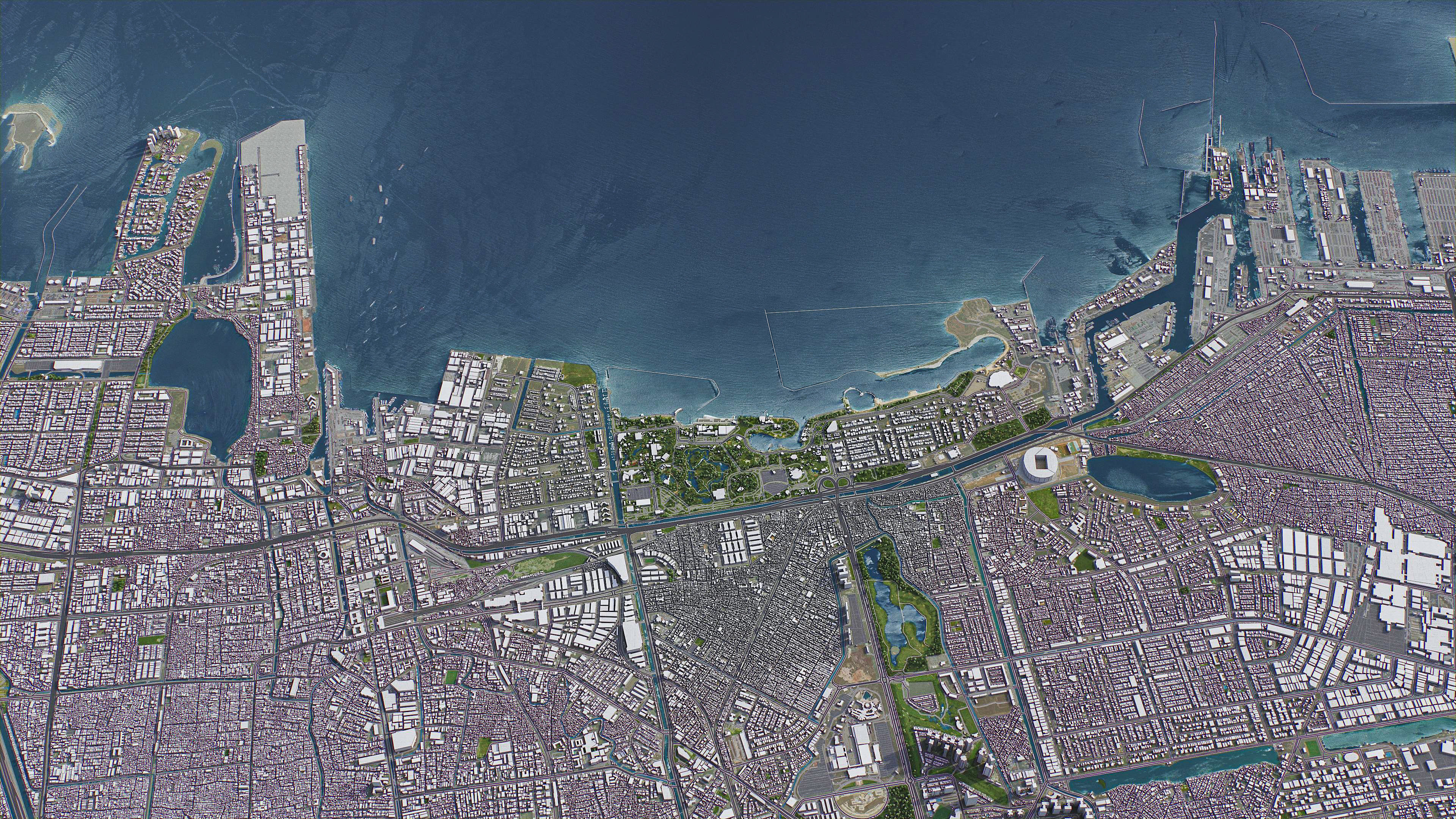 Jakarta - 3D City Model Low-poly 3D model_15