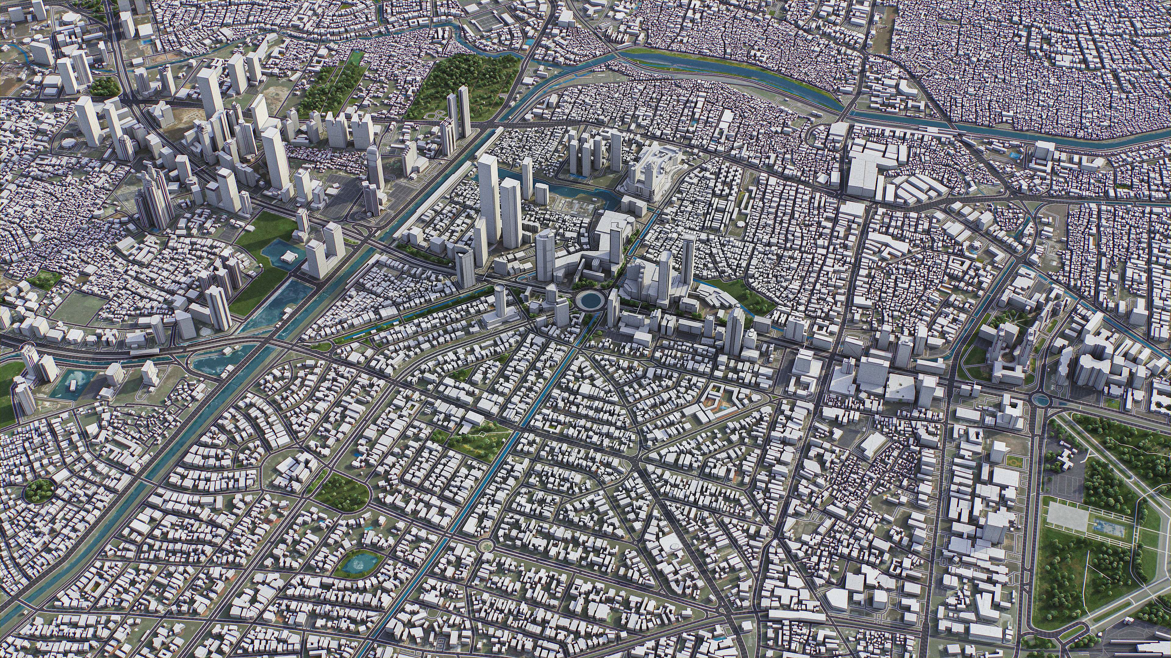 Jakarta - 3D City Model Low-poly 3D model_7