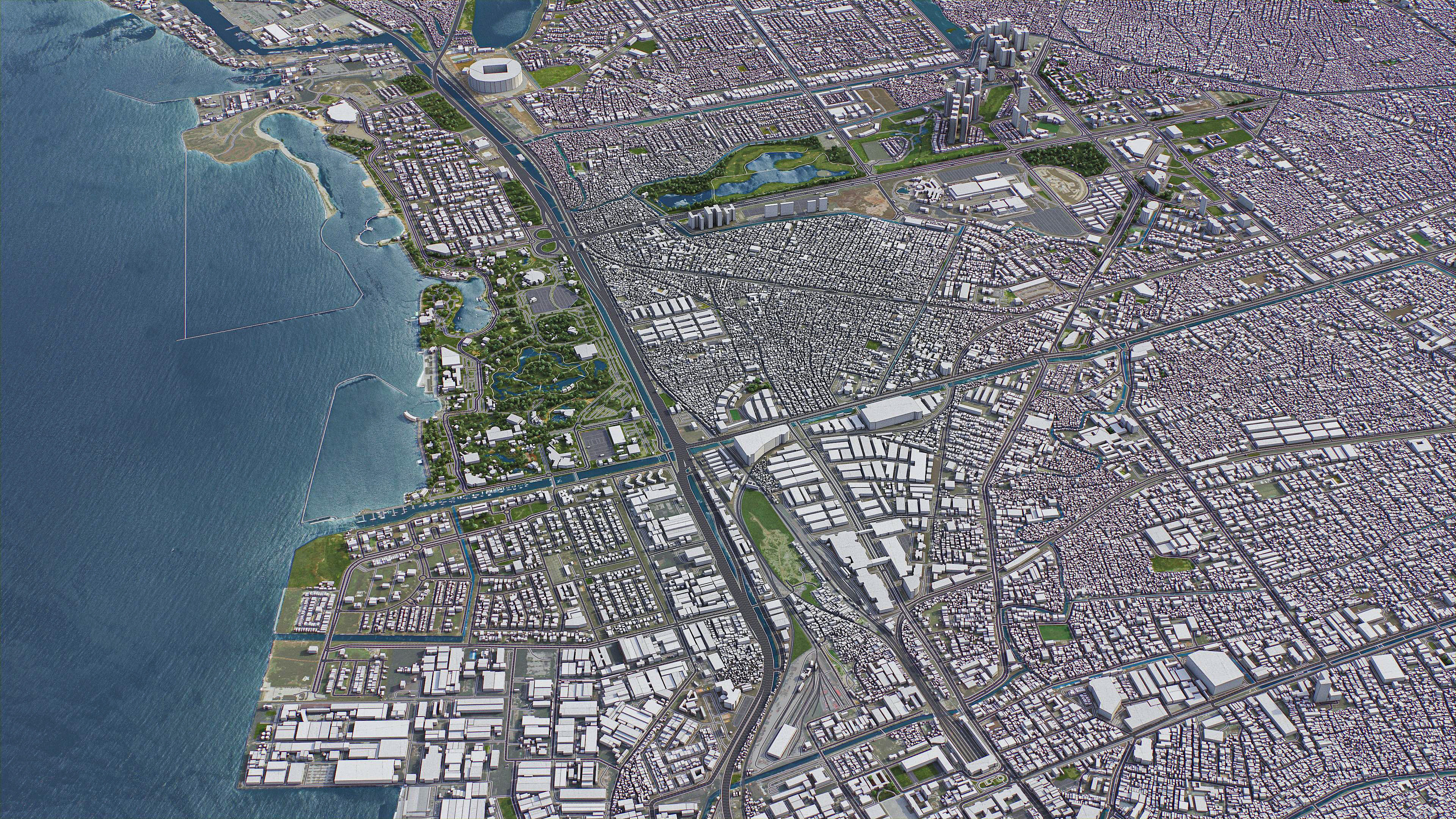 Jakarta - 3D City Model Low-poly 3D model_19