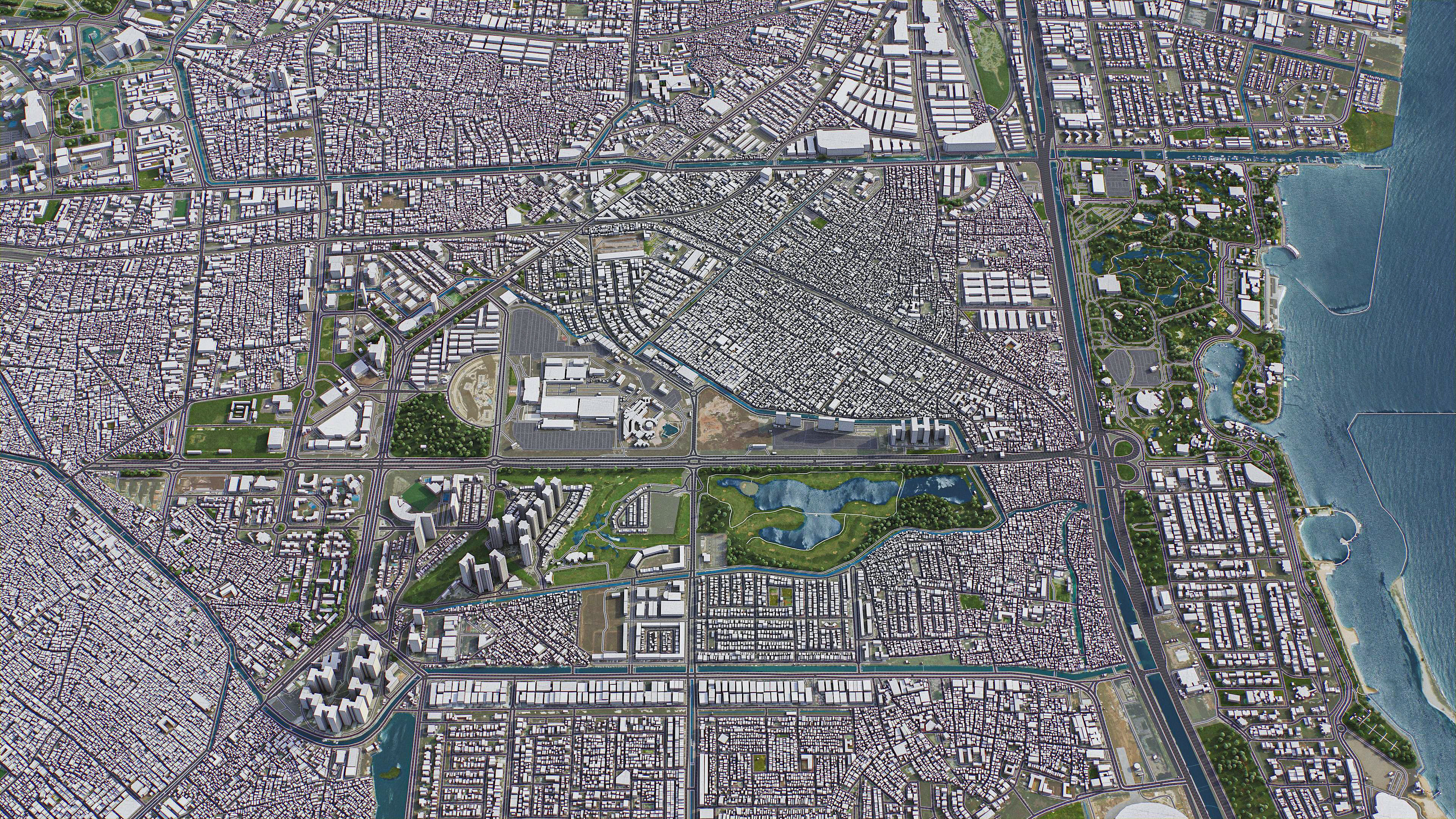 Jakarta - 3D City Model Low-poly 3D model_17