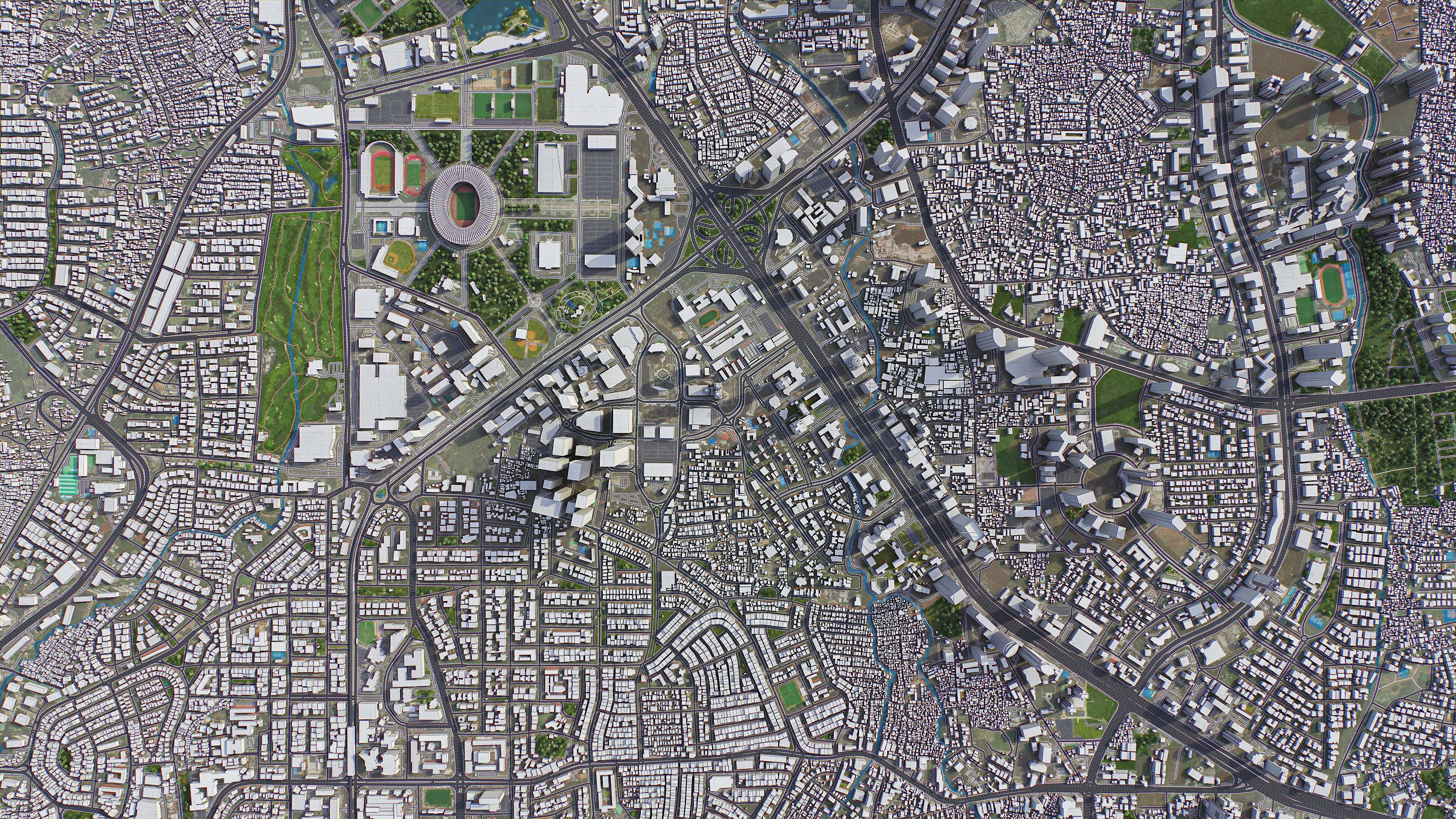 Jakarta - 3D City Model Low-poly 3D model_11