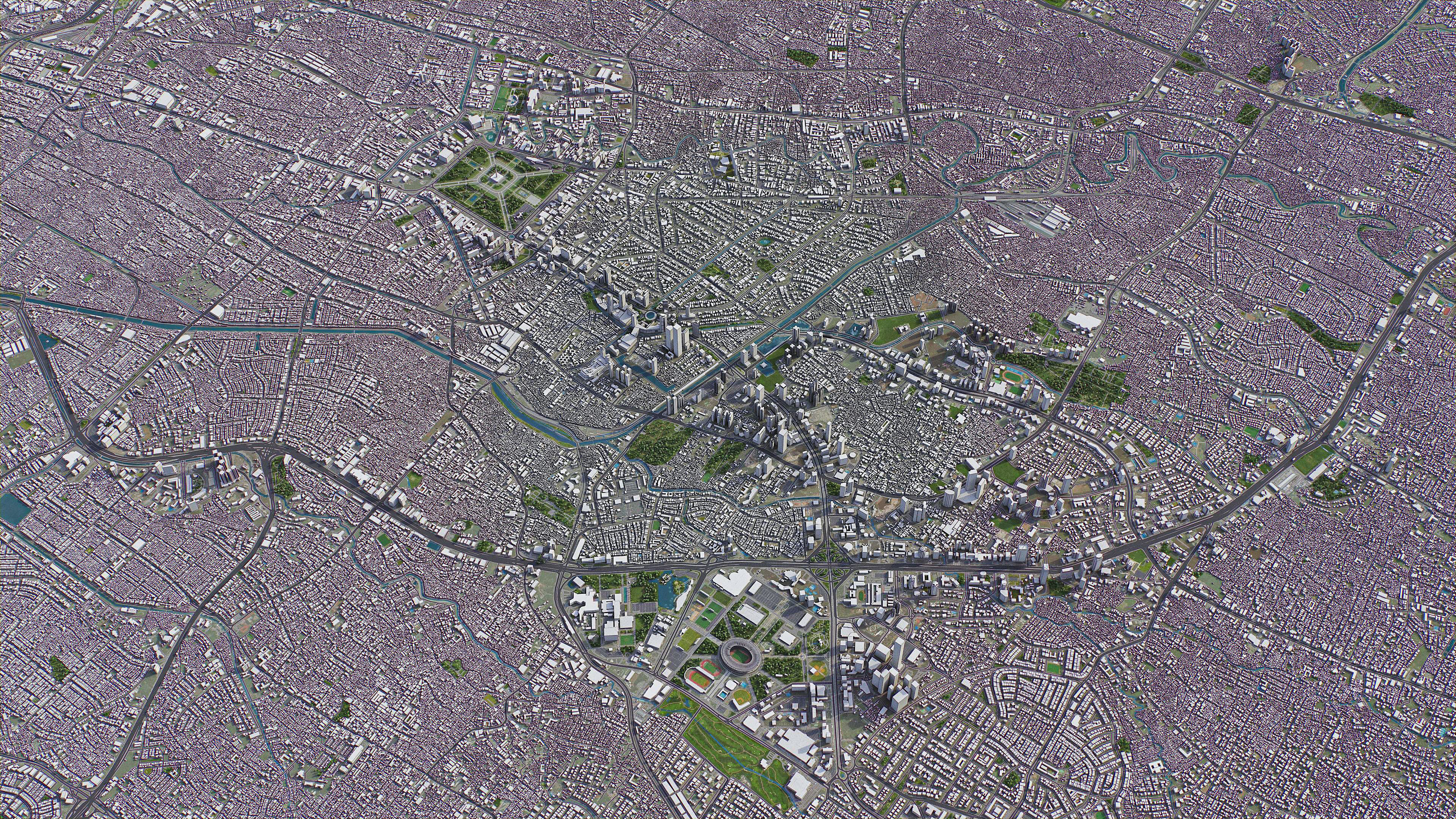 Jakarta - 3D City Model Low-poly 3D model_22