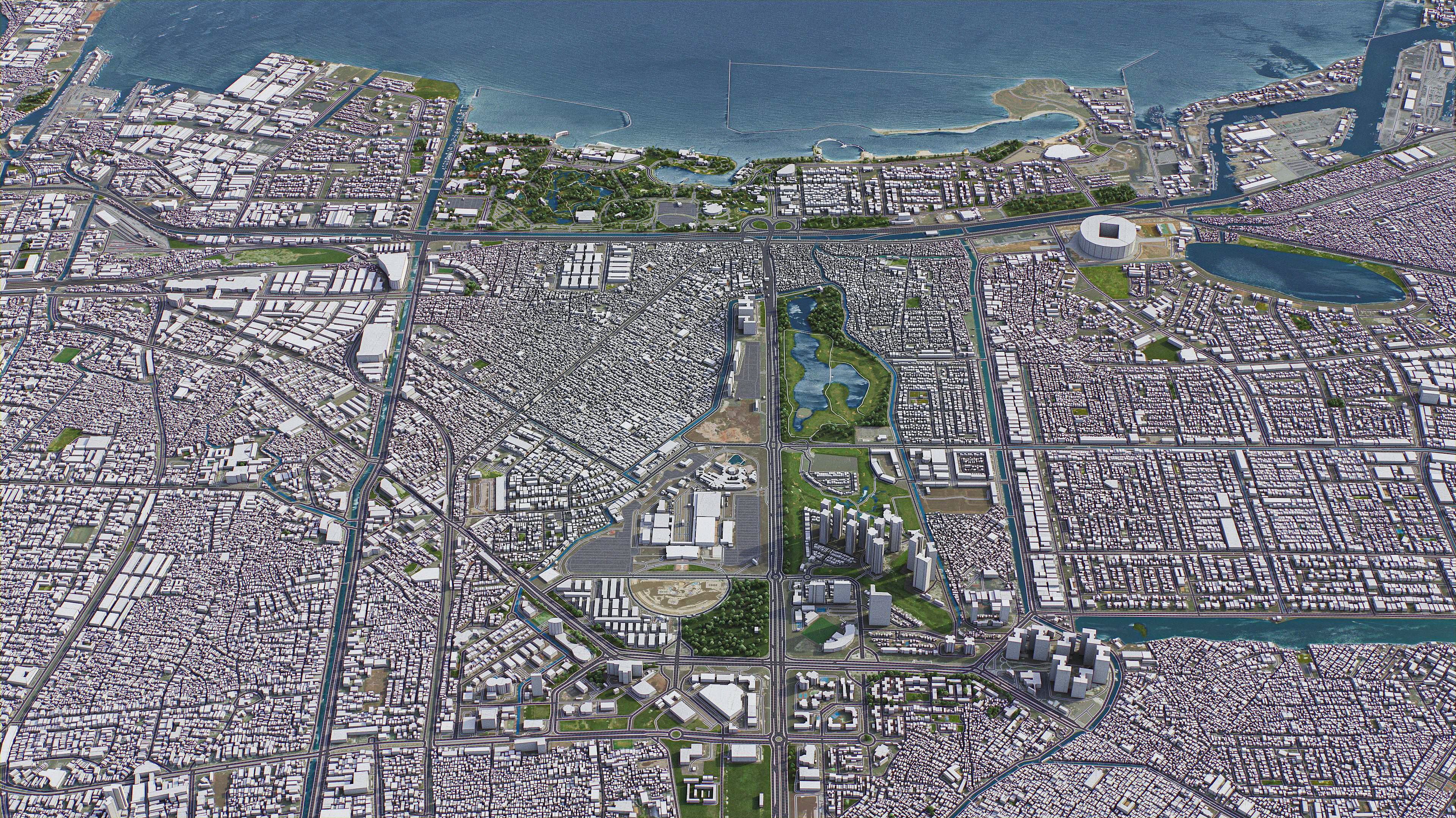 Jakarta - 3D City Model Low-poly 3D model_16