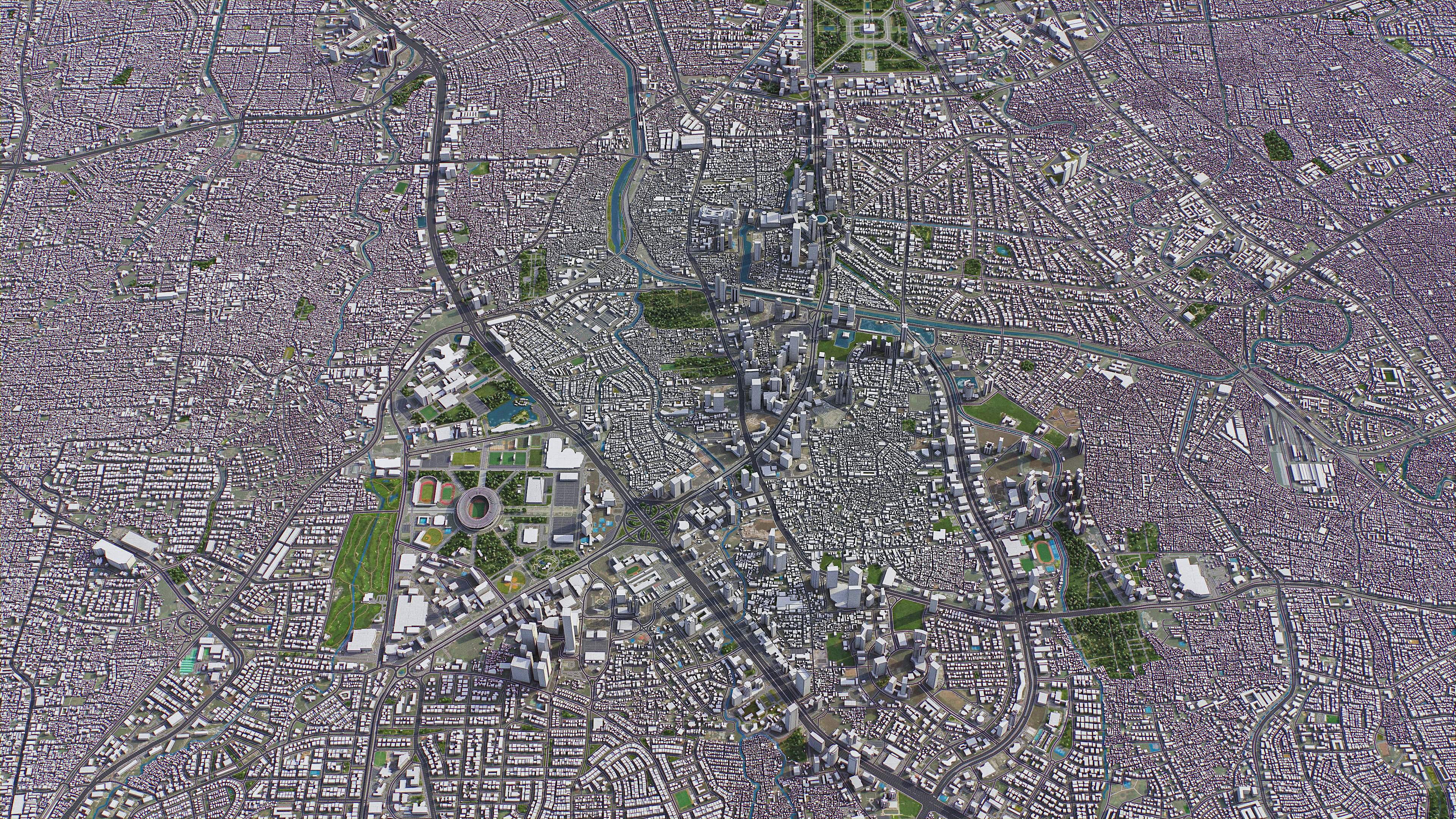 Jakarta - 3D City Model Low-poly 3D model_20
