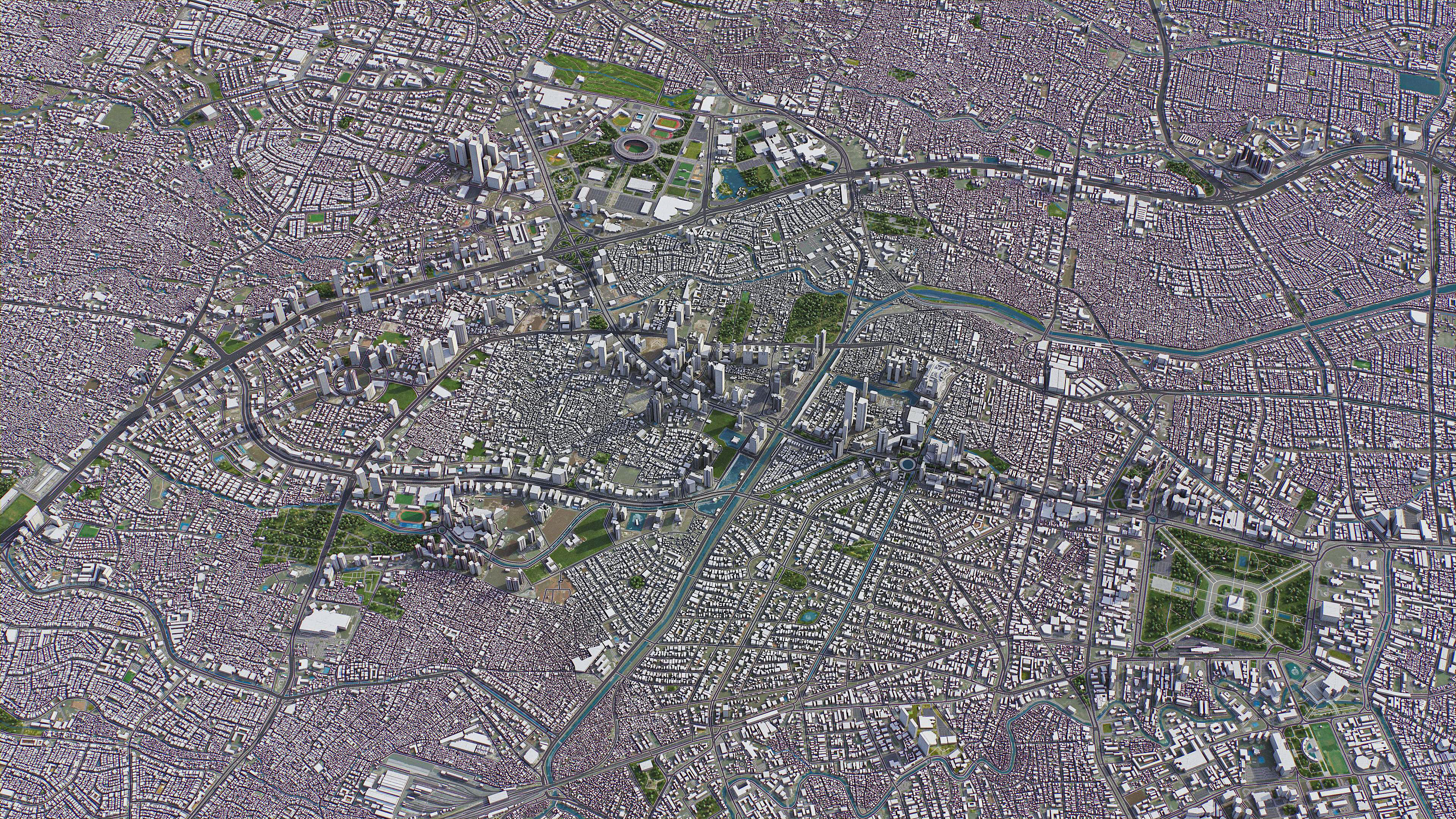 Jakarta - 3D City Model Low-poly 3D model_18