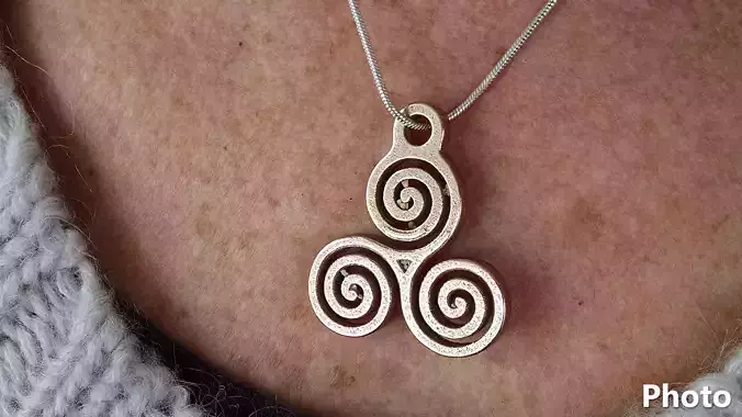Triskelion Pendant 05 3D print model