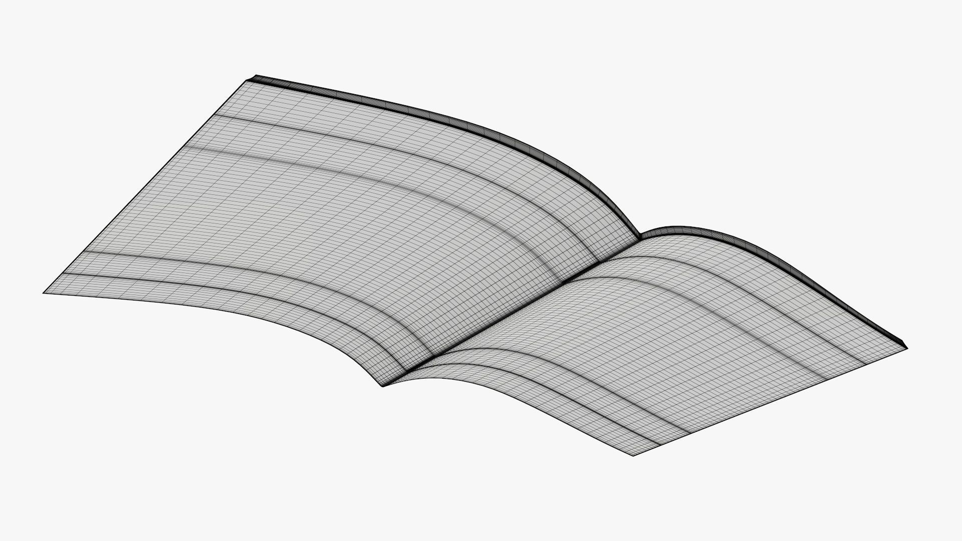 Guide book brochure 02 opened 3D model_10