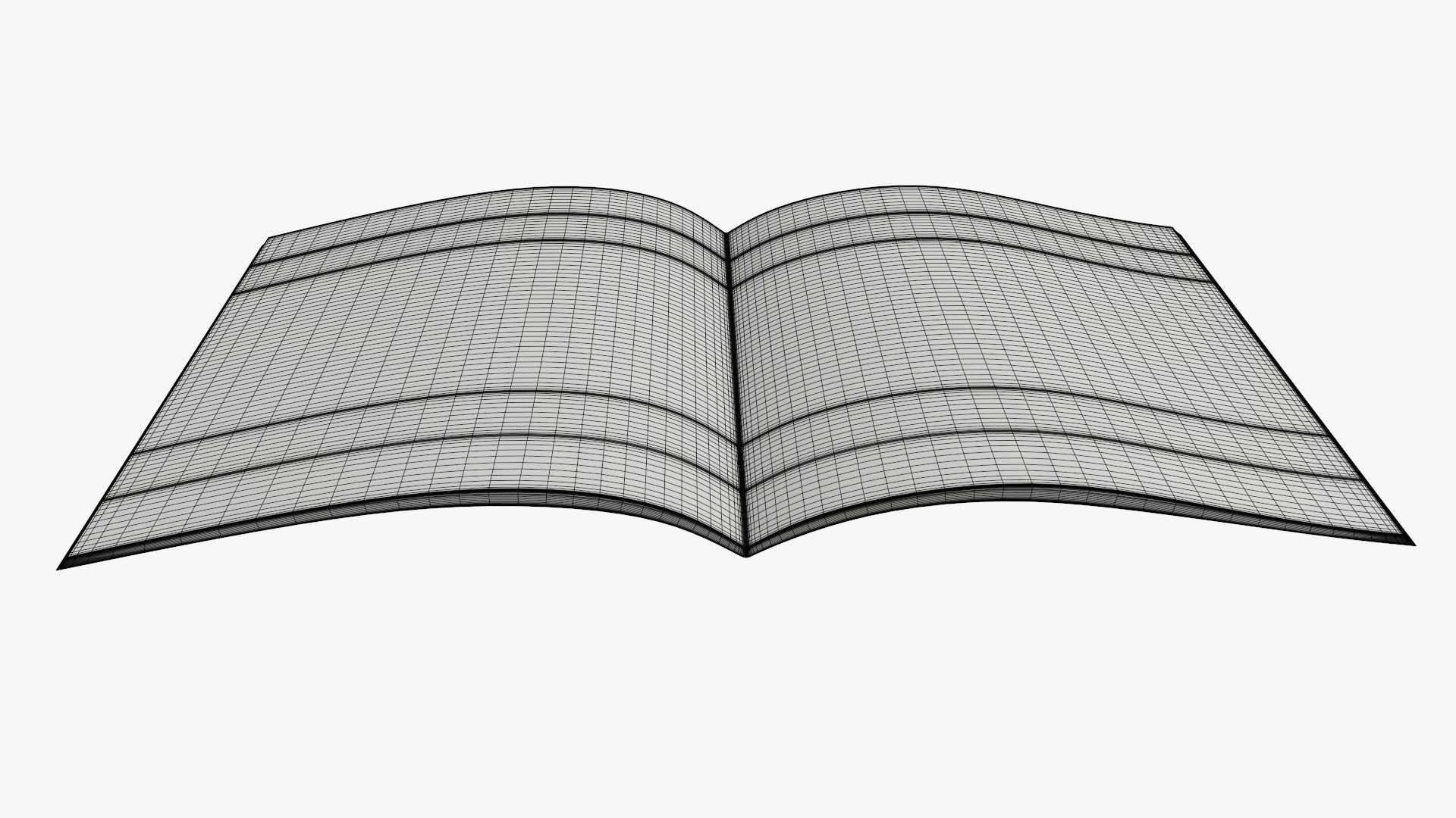 Guide book brochure 02 opened 3D model_7