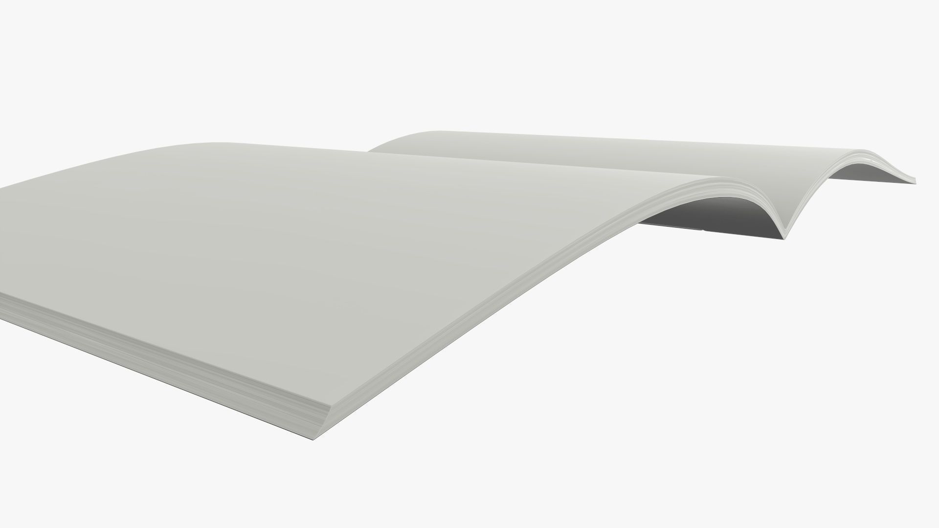 Guide book brochure 02 opened 3D model_3