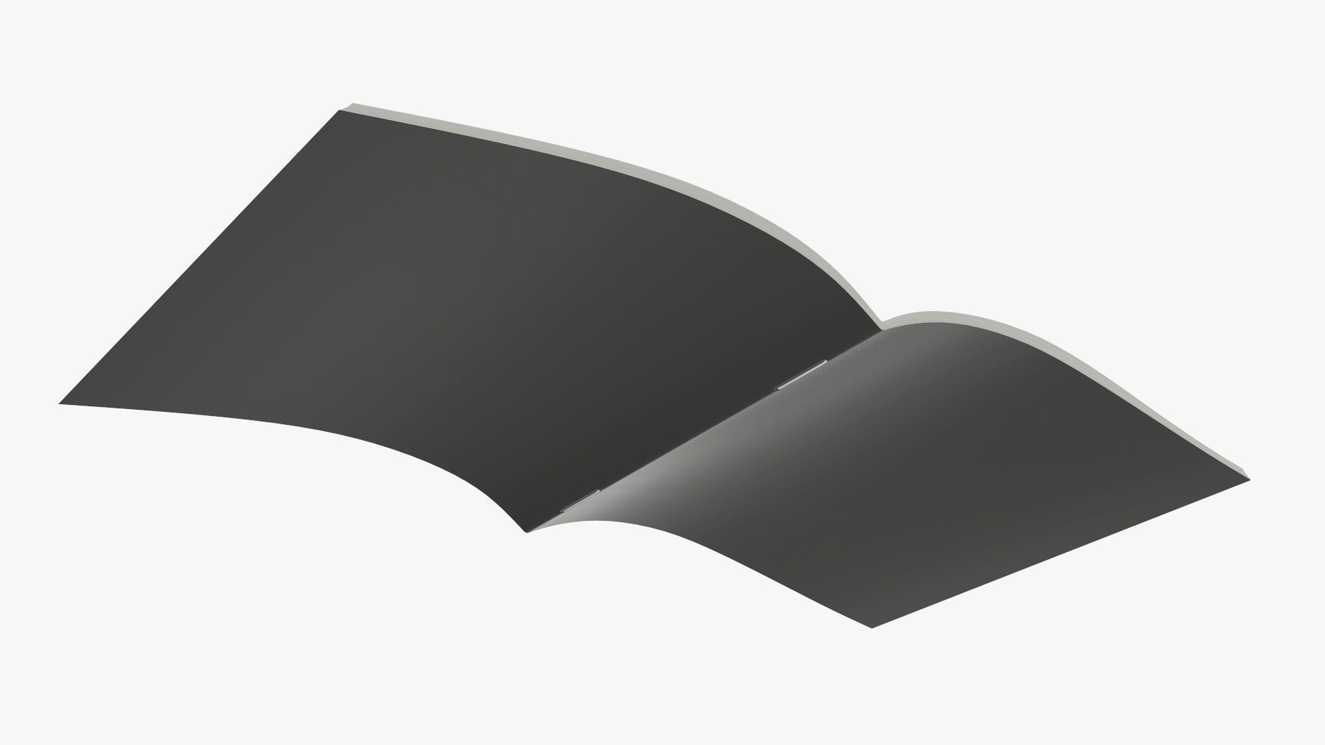 Guide book brochure 02 opened 3D model_5