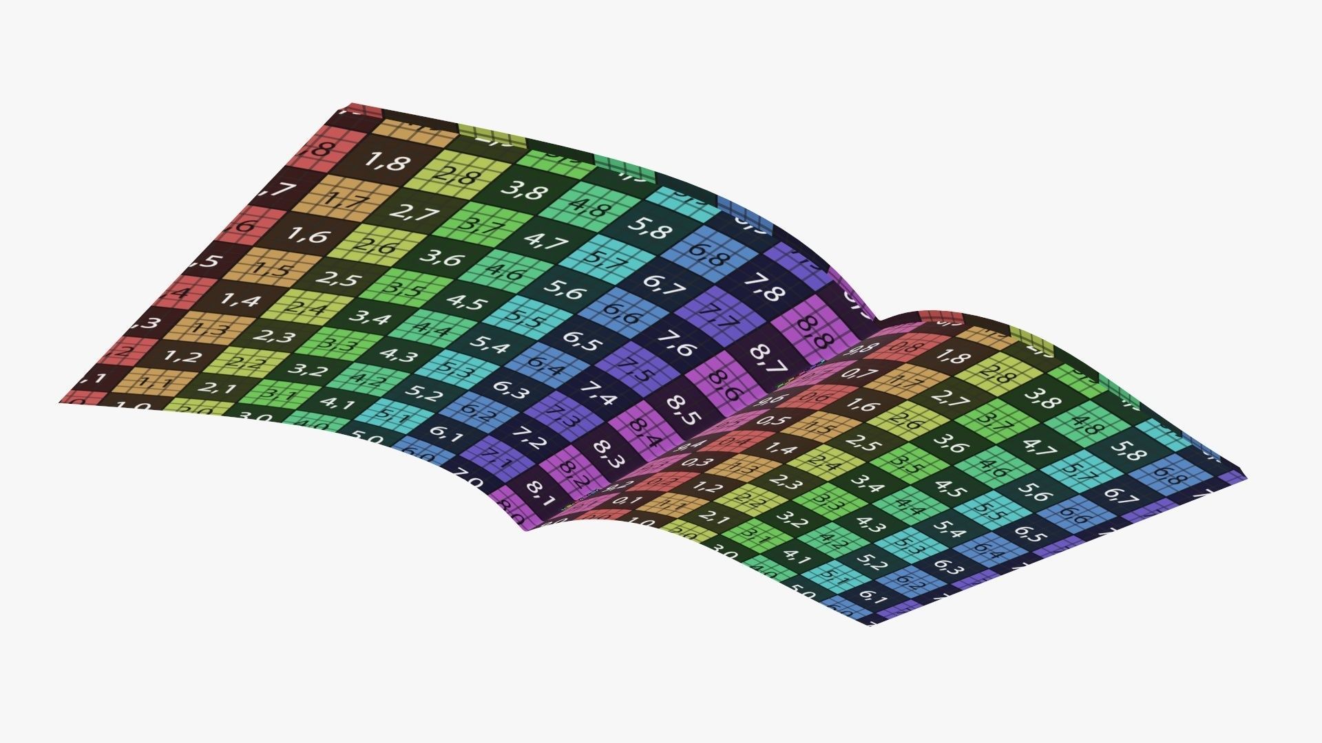 Guide book brochure 02 opened 3D model_15