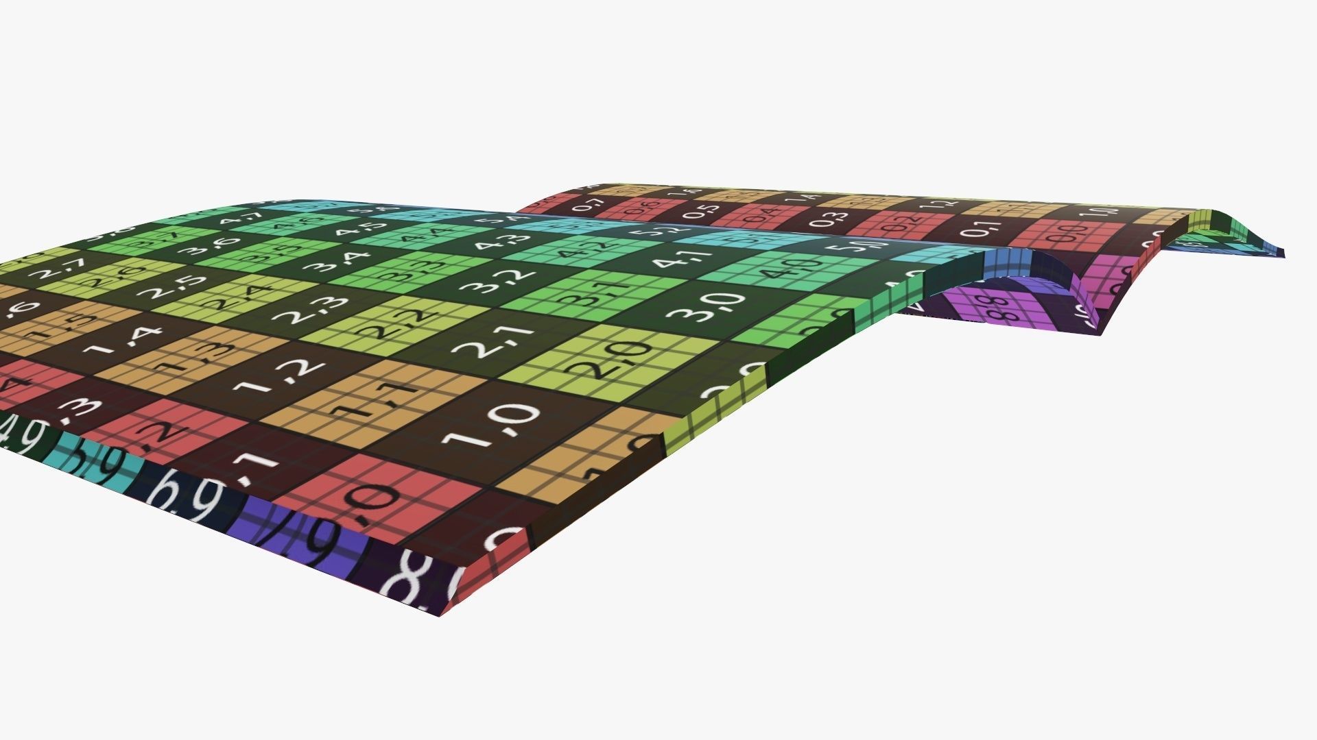 Guide book brochure 02 opened 3D model_13