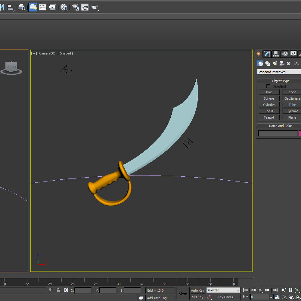 Sword Cartoon 02 3D model_12