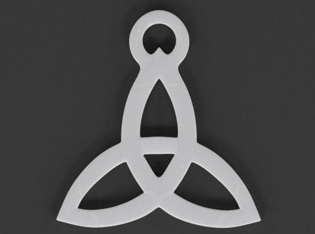 Triquetra Triad Pendant 3D print model_2