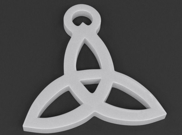Triquetra Triad Pendant 3D print model