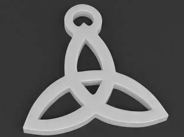 Triquetra Triad Pendant 3D print model Triquetra Triad Pendant 3D print model