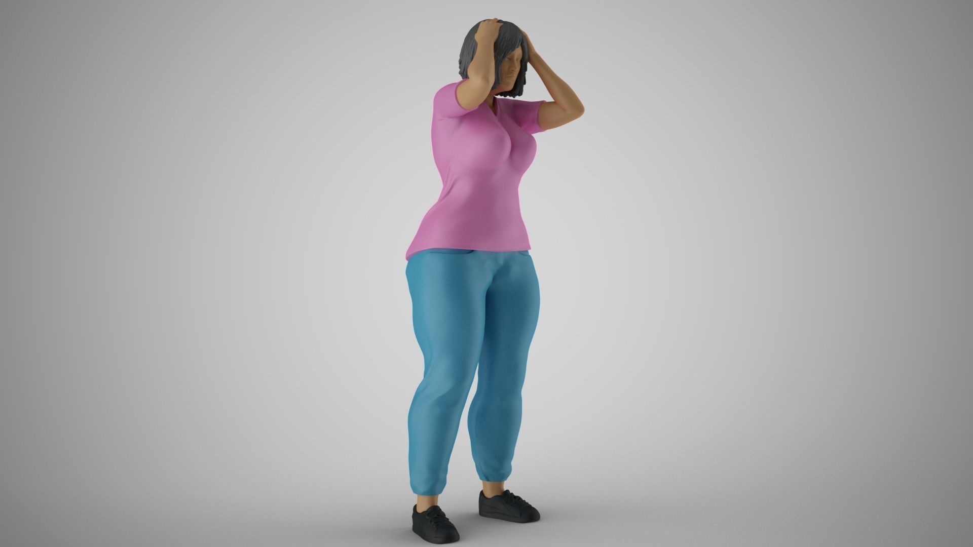 Woeful Woman 3D print model_4