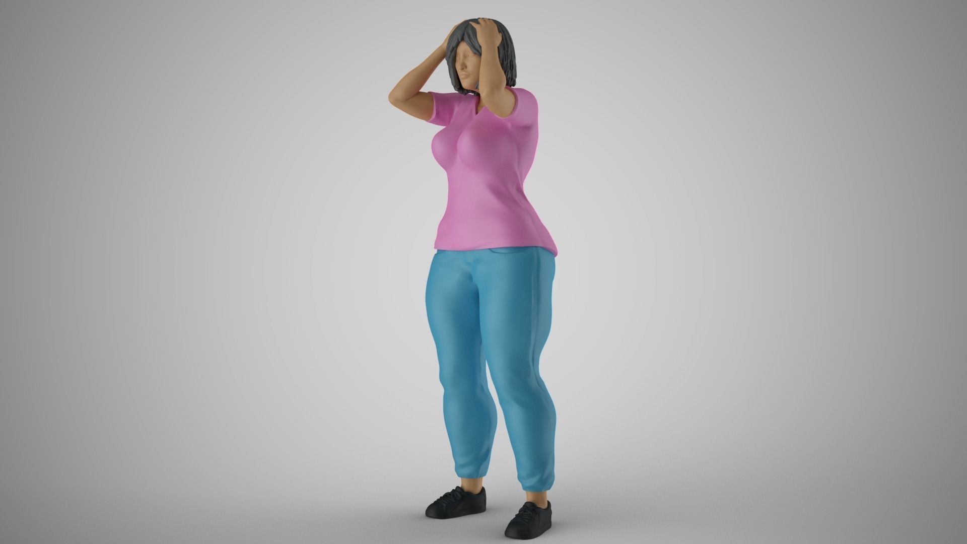 Woeful Woman 3D print model_10