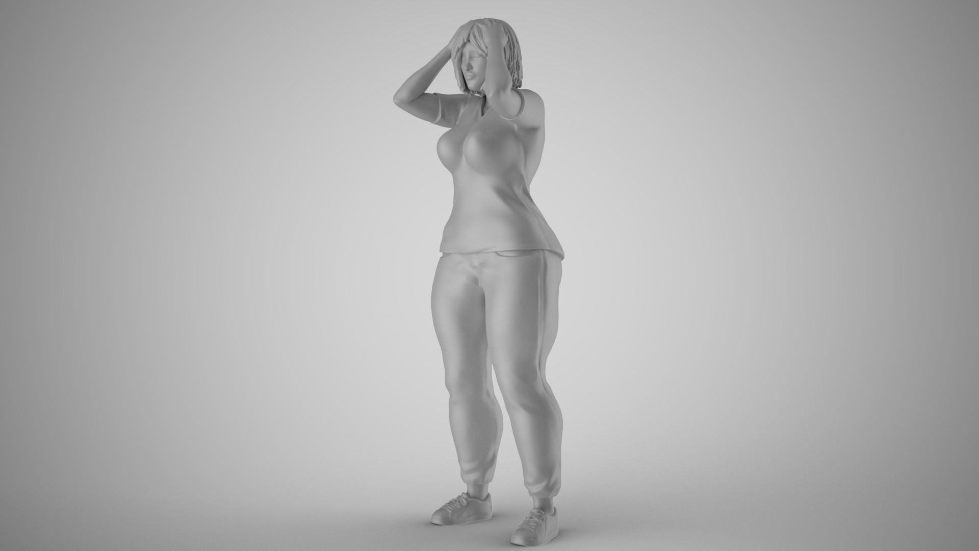 Woeful Woman 3D print model_1