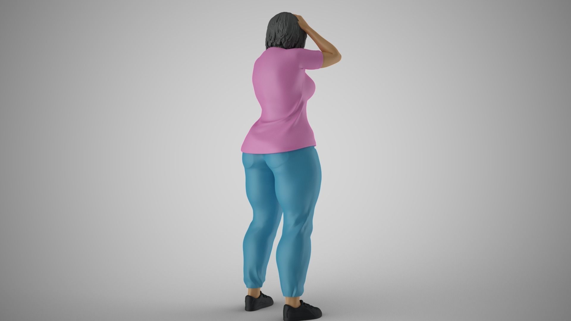 Woeful Woman 3D print model_6