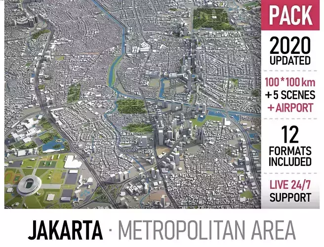 Jakarta 3D Model Collection
