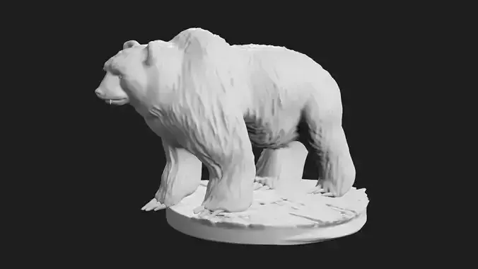 Grizzly Bear 3D print model
