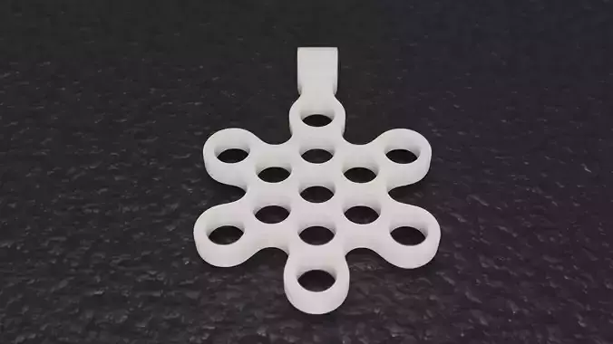 Fruit Of Life Pendant 3D print model