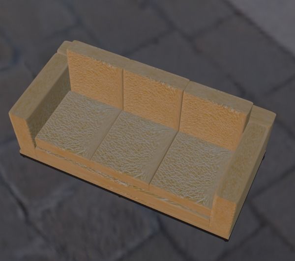 sofa model for sims gta san andreas 3D print model_6