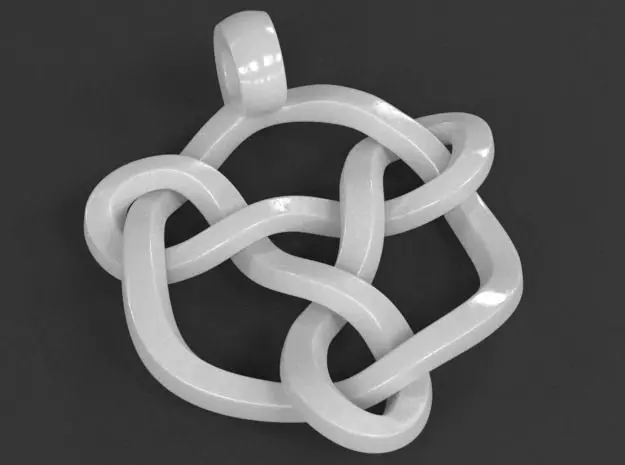Celtic Knot Pendant 01 3D print model_0