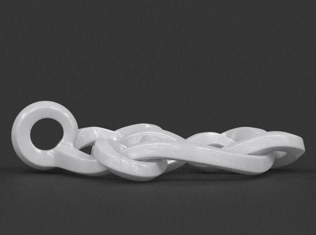 Celtic Knot Pendant 01 3D print model_5