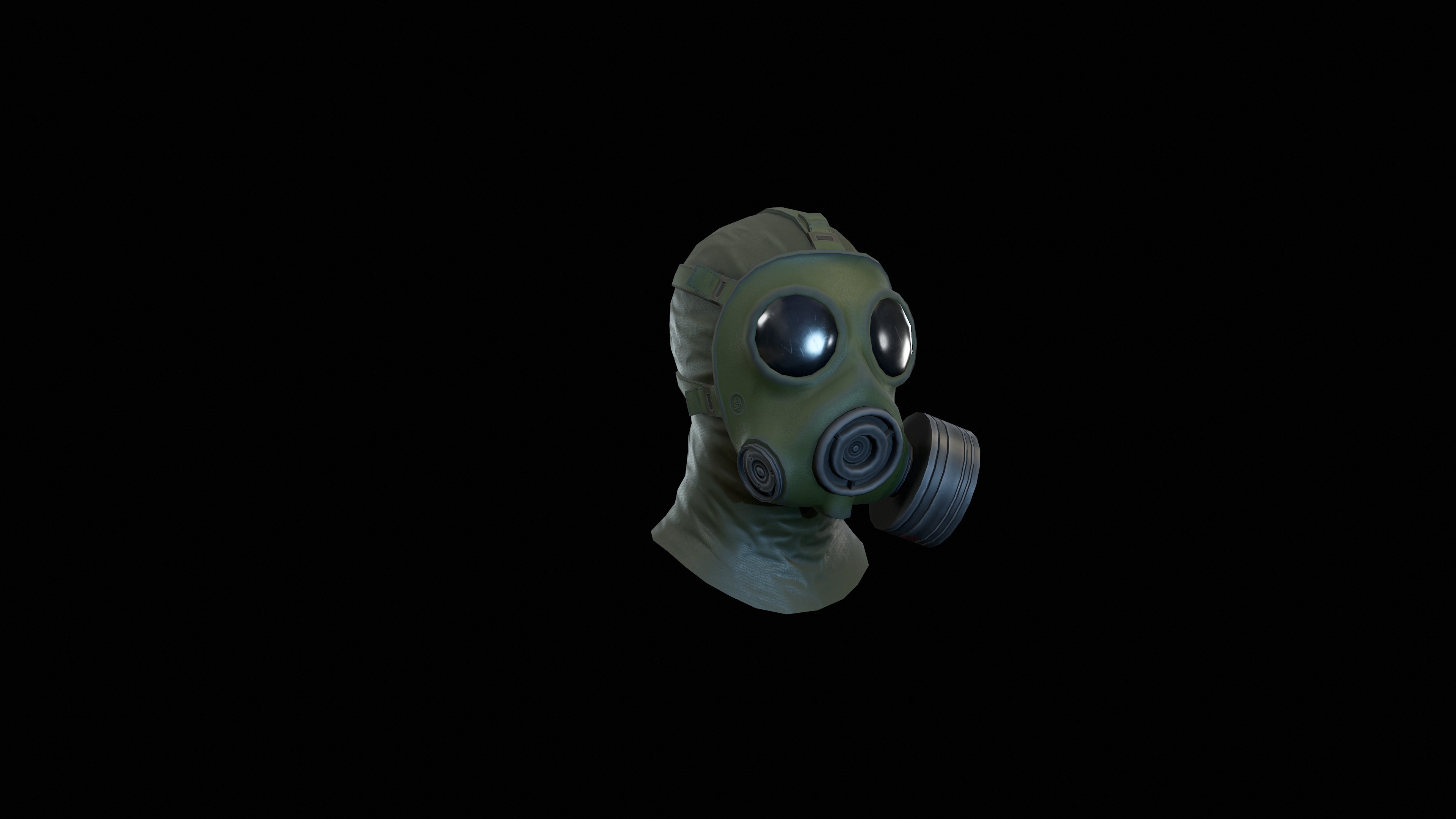 Sas gasmask Low-poly 3D model_6