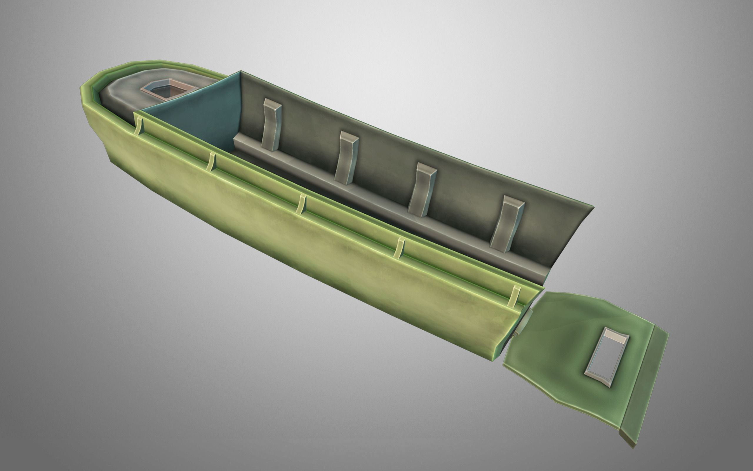 Beach Landing Pack Low-poly 3D model_3