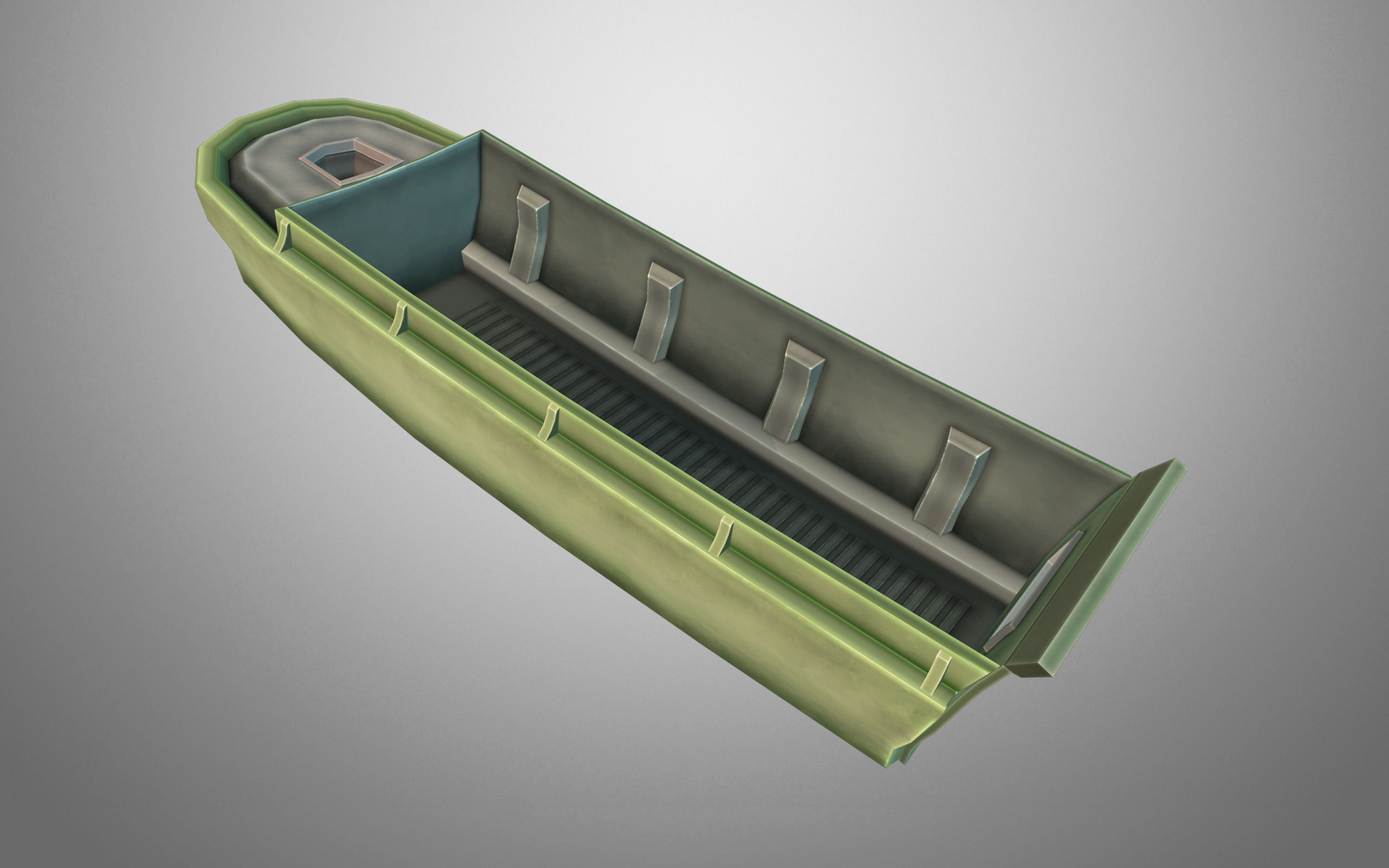 Beach Landing Pack Low-poly 3D model_1
